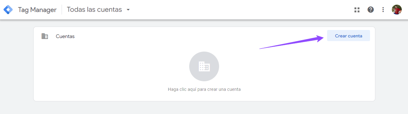 cuenta google tag manager