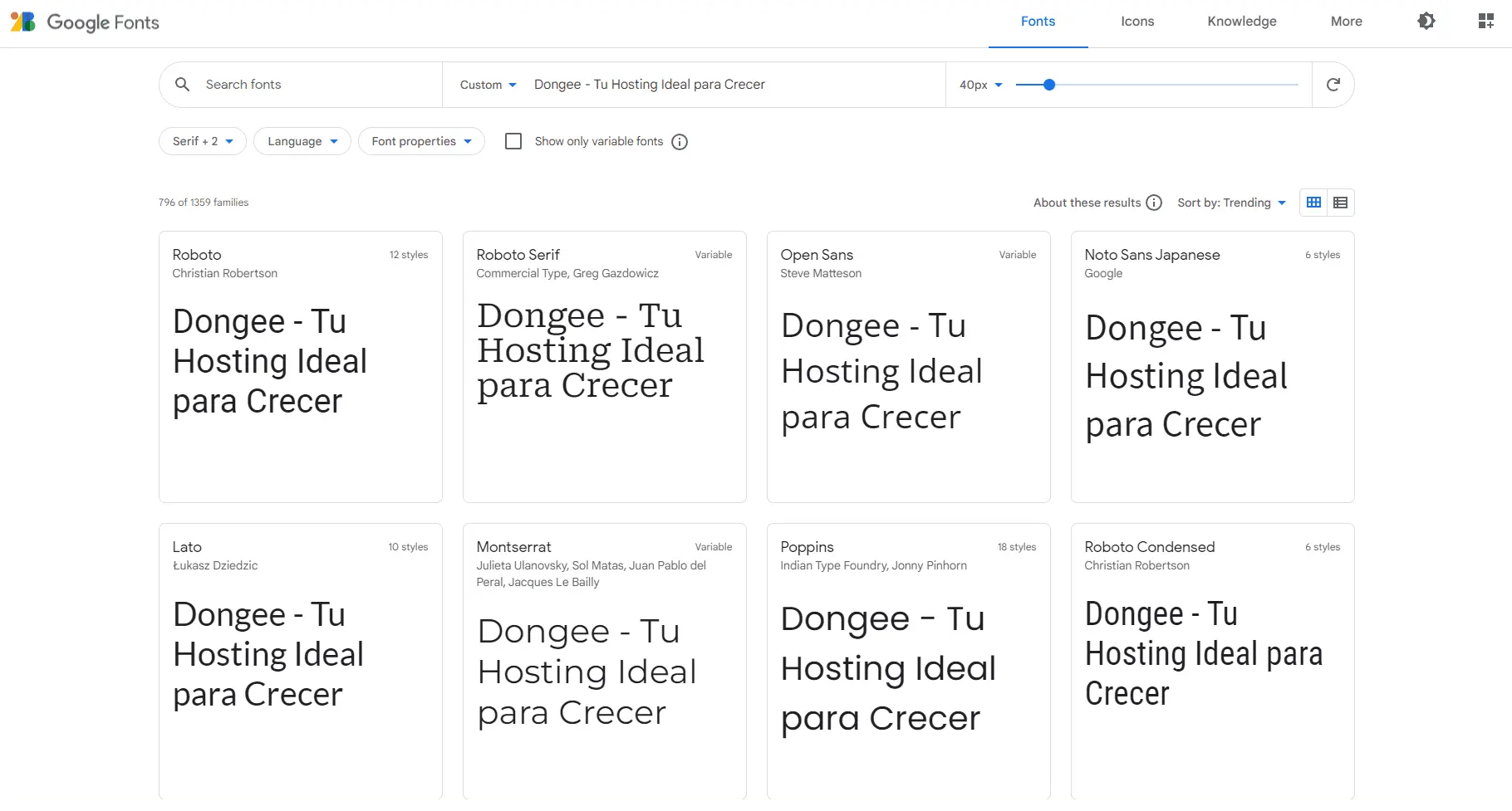 Google Fonts