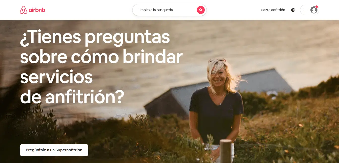 Airbnb call to action