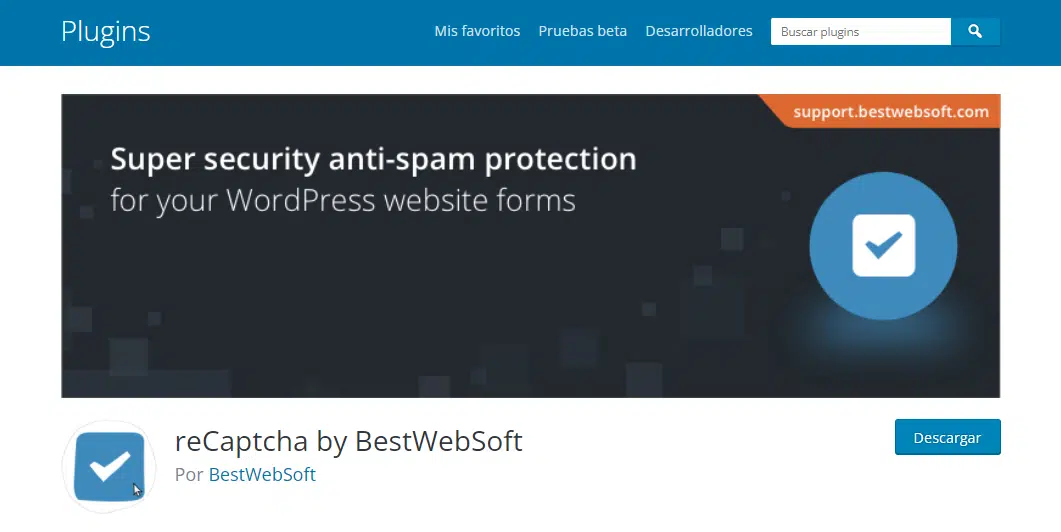 reCAPTCHA by bestwebsoft