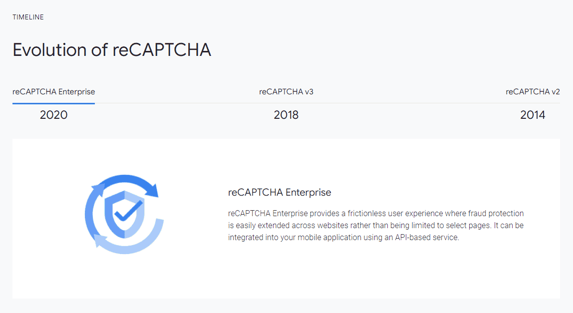 reCAPTCHA enterprise